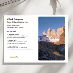 W Trek Patagonia – 4-Day Itinerary Guide